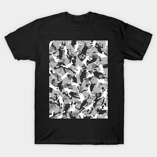 Basketball Camo URBAN WINTER T-Shirt by Grandeduc